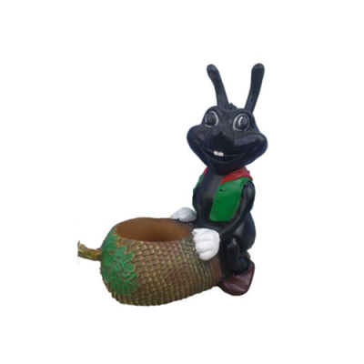 Formica da giardino 47cm Decorazione da giardino Figure Statue Statua Dipinta a mano Nuova