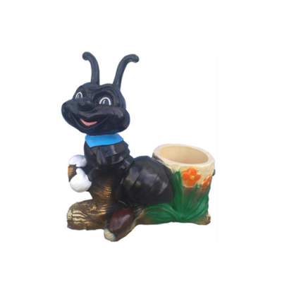 Formica da giardino 48cm Decorazione da giardino Figure Statue Figura Dipinta a mano Nuova