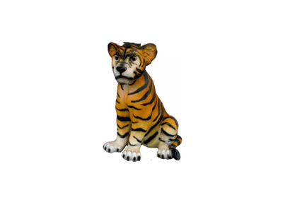 Decorazione Giardino Figure in Plastica Statua dipinta a mano Tigre 35 cm Statue