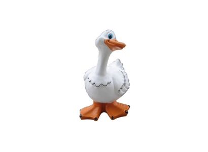 Decorazione Giardino Figure in Plastica Statua di Anatra Divertente Dipinta a Mano 35cm Nuova