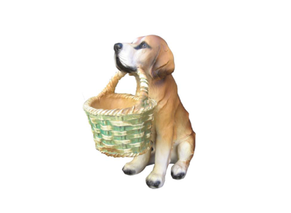 Cane figura astratta moderne rosso dipinta nuova 38cm statua scultura