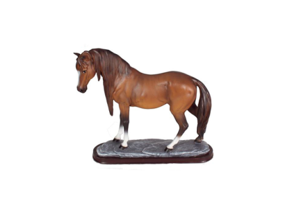 Cavallo figura astratta statue moderne dipinte colorate nuove 38cm statua
