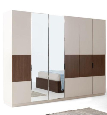 Armadio in legno color beige nuovo