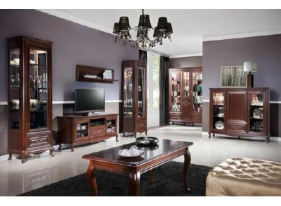 Soggiorno classico Mobili di design di lusso Vetrina Tavolo TV Stile comò in stile italiano