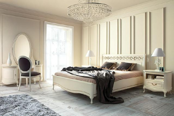 Set di stile italiano 5 pezzi Letto Designer Esclusivo Letto di lusso Letti Letti Matrimoniali