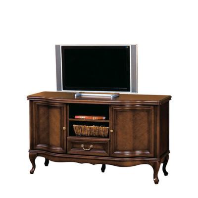 Set di mobili per il soggiorno 4 pezzi in stile italiano - cassettiera, vetrina, mobile TV Chippendale.