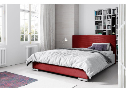 Telaio letto matrimoniale Letto Rosso Letto Matrimoniale Letti Letto Imbottito Moderno Poliestere 180cm
