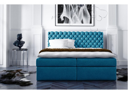 Chesterfield letto a molle, letto matrimoniale, letto matrimoniale, letto imbottito, letti 200x200cm