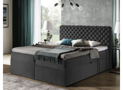 Chesterfield boxspring letto camera da letto mobili letti king size velluto hotel nuovo