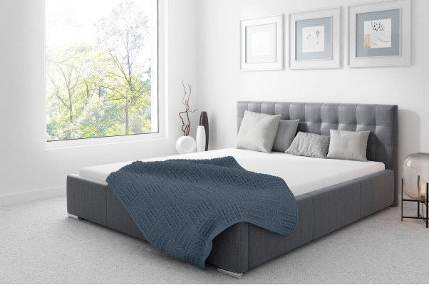 Telaio letto matrimoniale moderno Letto matrimoniale Letti Letto imbottito Grigio Camera da letto 160 cm