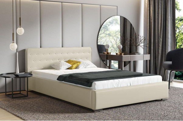 Letto matrimoniale Struttura del letto Letto Letto imbottito Letti Poliestere Cornice del letto Nuovo