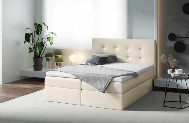 Letto boxspring doppio da hotel, arredamento per camere da letto grande 200x200