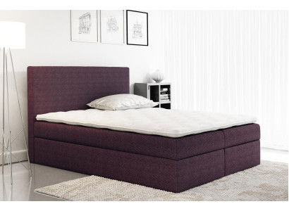 Letto boxspring in tessuto design doppio da hotel moderno camera da letto letto stoffa
