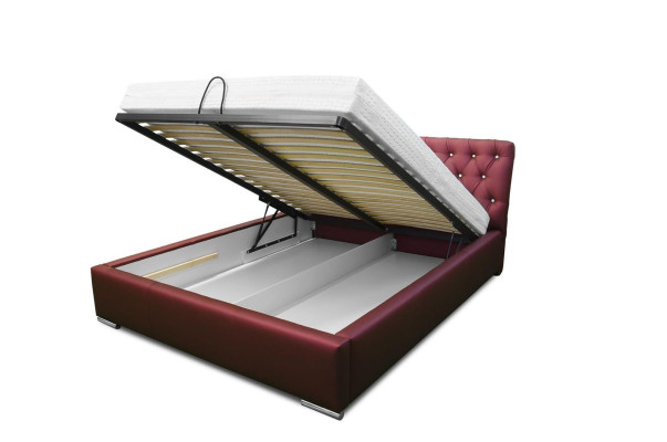 Struttura letto Letto Letto matrimoniale Letto matrimoniale Struttura letto Letto imbottito Letti 200x200 Grigio