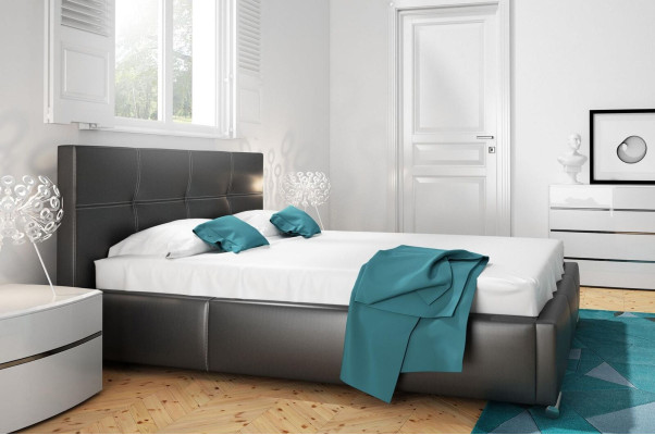Cornice letto Design Doppio Hotel Moderno Letto Camera da letto Letti Bianchi Nuovi