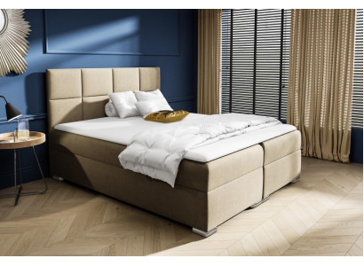 Letto Boxspring Camera da letto Imbottito Design Doppio Hotel Moderno Letto Contenitore