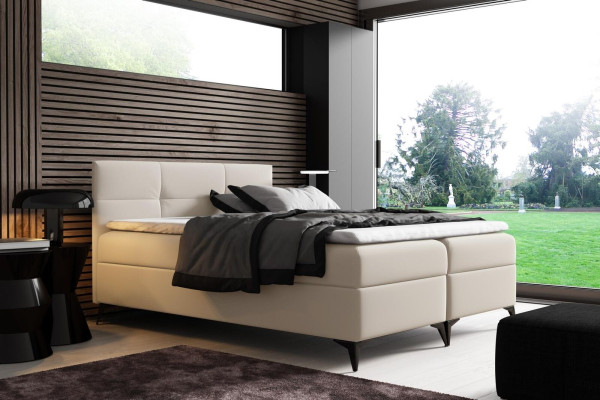 Letto con contenitore 180x200 Letto a molle a scatola Design doppio Hotel Moderno Letti Nuovi