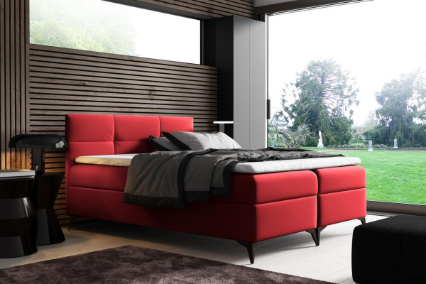 Letto con contenitore 180x200 Letto a molle a scatola Design doppio Hotel Moderno Letti Nuovi