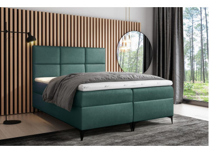 Letto a molle rivestito in tessuto design moderno doppio per hotel camera da letto letti 200x200.