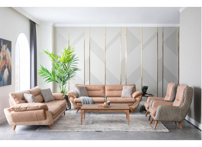 Sofà set divano divano Polster mobili set da soggiorno set a 4 pezzi. Polster.