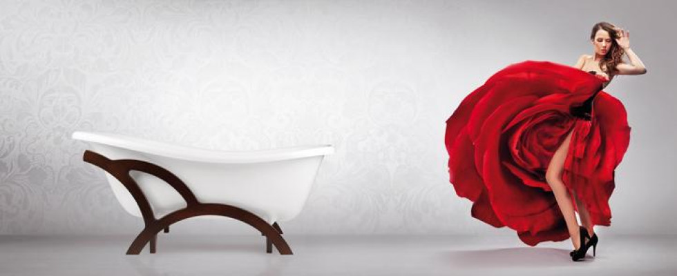 Vasca da bagno esclusiva bianca Vasche da bagno vasca acrilica autoportante design