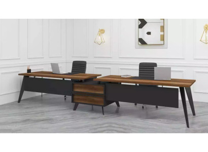 Grande scrivania Doppia scrivania Mobili per ufficio Scrivanie