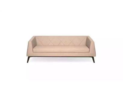 Beige divano a tre posti di lusso moderno, divano imbottito.