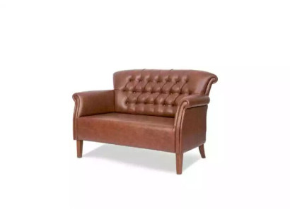 Chesterfield divano a due posti per ufficio, sedute, mobili imbottiti, design di lusso.