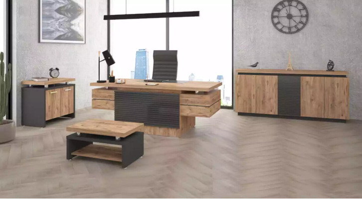 Lusso set da ufficio mobili da lavorare scrivanie armadio 4 pezzi