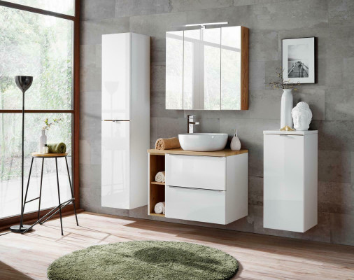 Mobili bagno di design Bad 5 pezzi. Set decorativo mobile lavabo