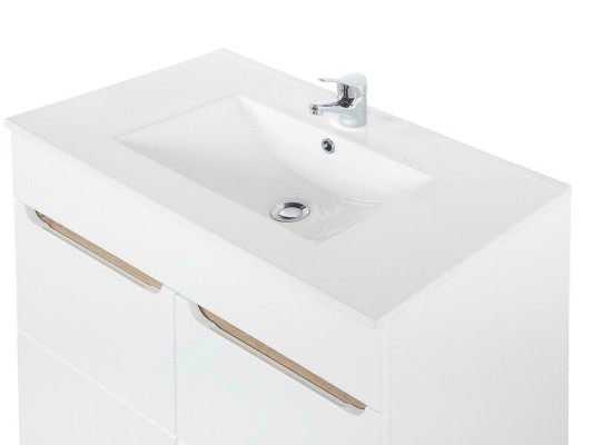 Lavabo bianco con mobile sottolavabo, lavandini di alta qualità