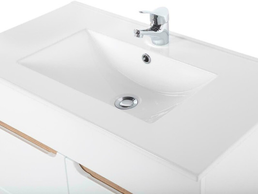Lavabo bianco con mobile sottolavabo, lavandini di alta qualità
