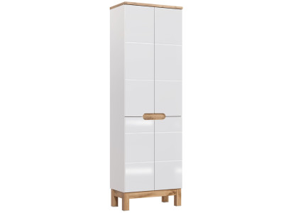 Mobiletto alto da bagno mobile contenitore bagno bianco