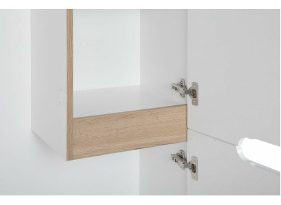 Mobiletto alto per il bagno Armadio Contenitore Bagno Decorativo Bianco