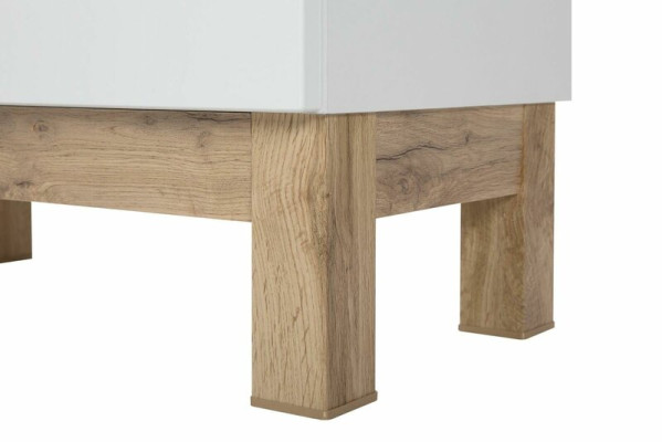 Mobiletto alto per il bagno Armadio Contenitore Bagno Decorativo Bianco