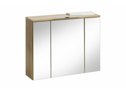 Mobiletto portaspezie, mobile a parete, mobile da bagno decorativo con specchio 80 cm LED