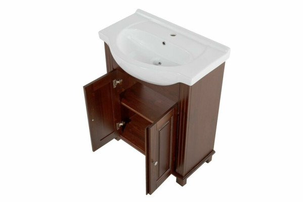 Mobile sottolavabo marrone di alta qualità per lavabo da bagno 65 cm