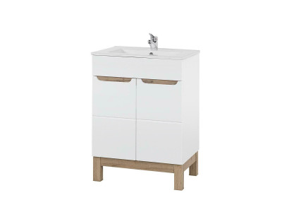 Lavabo mobile sottolavabo lavandino bagno lavabi 60cm ceramica
