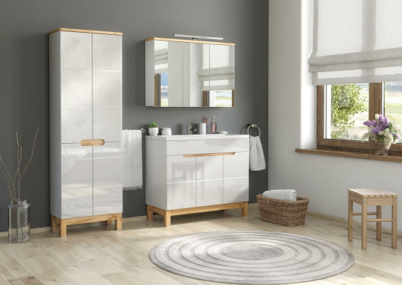 Design Mobile bagno Set arredamento Mobile Lavabo Set mobili da bagno 3 pezzi.