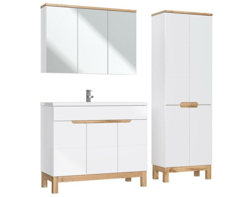 Design Mobile bagno Set arredamento Mobile Lavabo Set mobili da bagno 3 pezzi.