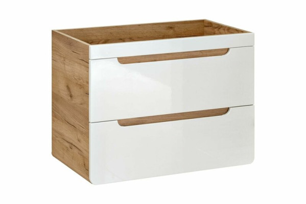 Lavandino design da 80 cm per il bagno.