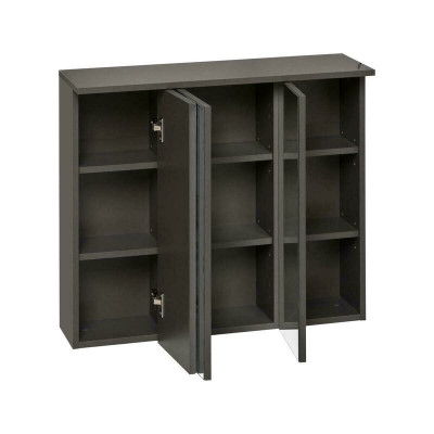 Mobile pensile con specchio per bagno con specchio decorativo a LED da 80 cm.