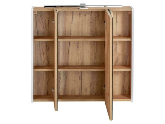 Mobile pensile specchio mobiletto da bagno con specchio 80 cm decorativo a LED