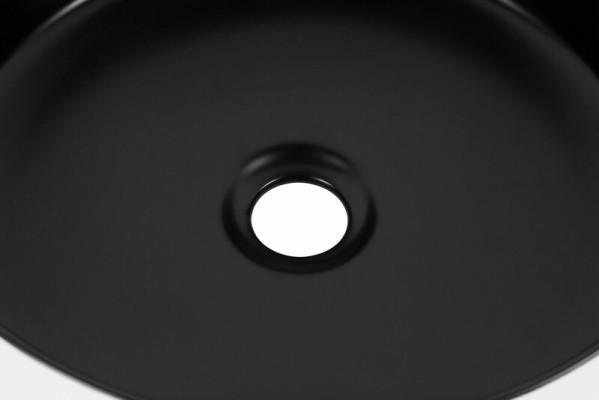 Lavabo da appoggio a forma di vasca rotonda nero bianco lavabo lavabo con lavabo