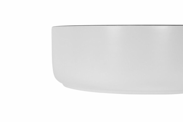 Lavabo da appoggio a forma di vasca rotonda nero bianco lavabo lavabo con lavabo