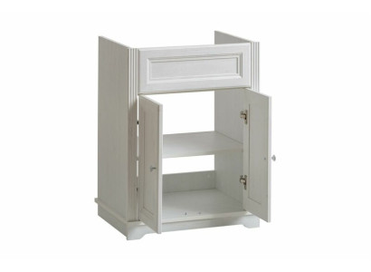 Mobili da bagno in stile antico con lavabo da 60 cm per il bagno di campagna.