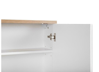 Mobile da bagno con specchio a parete e armadietto con specchio 80 cm