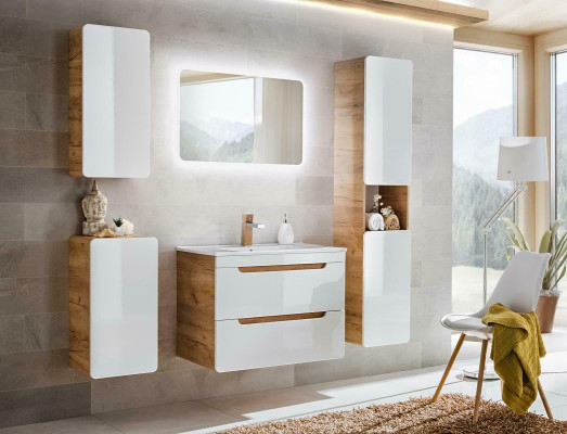 Design mobili bagno set mobile lavabo decorazione illuminazione