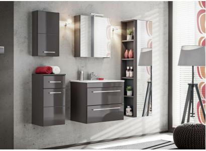 Mobili da bagno dal design decorativo, set da bagno completo con mobile, lavabo.
