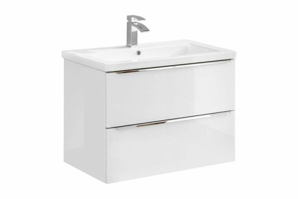 Set di mobili da bagno 80cm con lavello, mobile sottolavabo, cassetto per il lavello, pensile.
